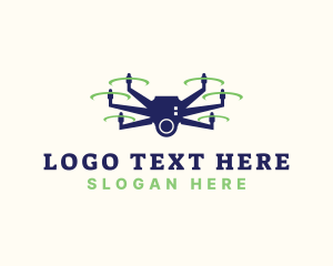 Aviation - Security Drone Camera logo design