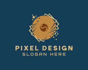 Digital Pixels Cryptocurrency  logo design