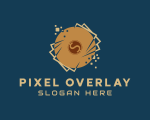 Digital Pixels Cryptocurrency  logo design