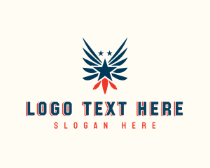 Patriotic - Patriotic Wings Star logo design