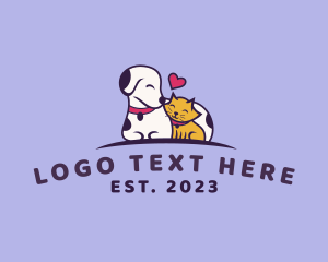 Dalmatian Dog Cat Pet logo design