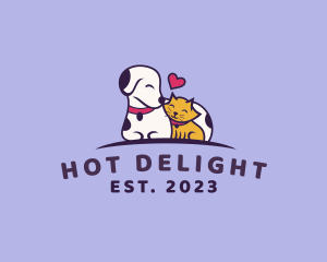 Dalmatian Dog Cat Pet logo design