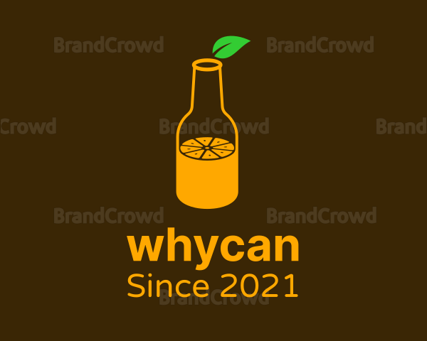 Orange Juice Bottle Logo