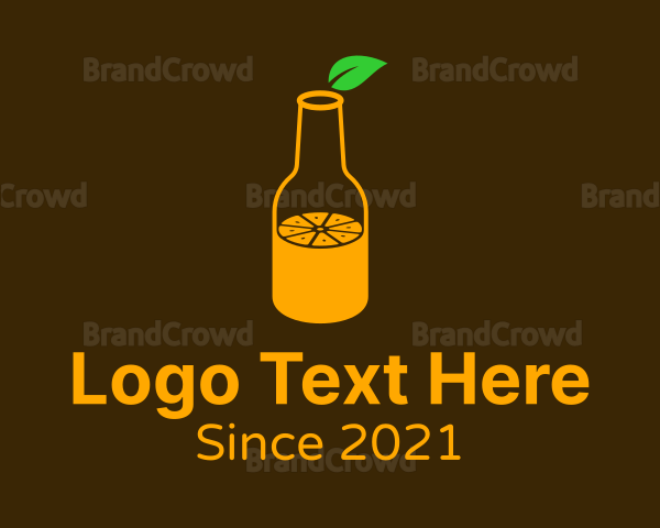 Orange Juice Bottle Logo