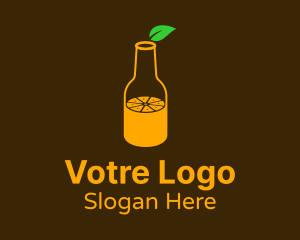 Orange Juice Bottle Logo