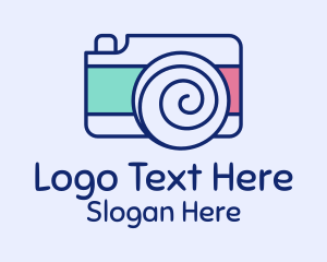Camera Shutter Spiral Logo