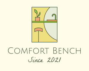 Bench - Kitchen Home Bench logo design