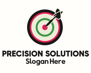 Accuracy - Dartboard Bullseye Target logo design