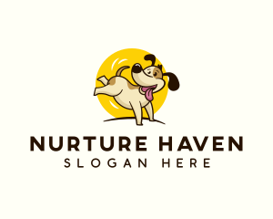 Fostering - Playful Dog Veterinary logo design