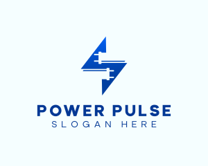 Voltage - Electrician Plug Voltage logo design