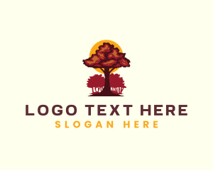 Adventure - Tree Forest Woodwork logo design