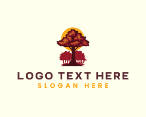 Tree Forest Woodwork Logo