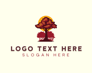 Outdoor - Tree Forest Woodwork logo design