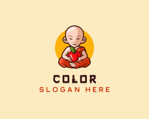 Vegan - Monk Fruit Grocery logo design