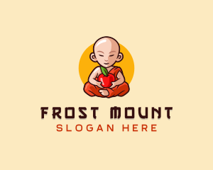 Monk Fruit Grocery logo design