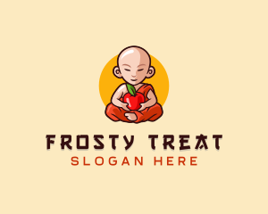 Monk Fruit Grocery logo design