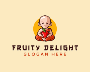 Monk Fruit Grocery logo design