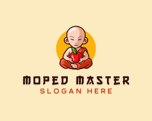 Monk Fruit Grocery logo design