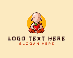 Asian - Monk Fruit Grocery logo design