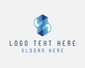 Tech Artificial Intelligence Cube logo design