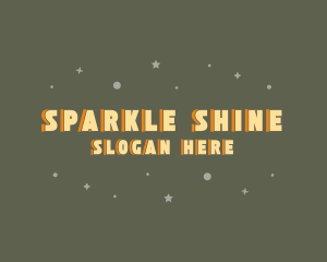 Quirky Star Sparkle logo design