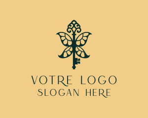 Luxe - Elegant Key Wings logo design