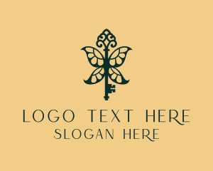 Elegant Key Wings  Logo