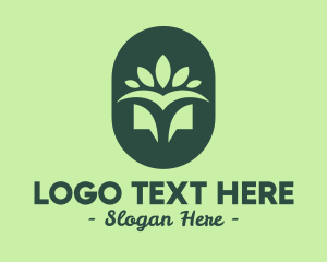 Vegetarian - Leaf Natural Spa logo design