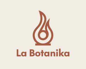 Interior - Boho Flame Candle logo design