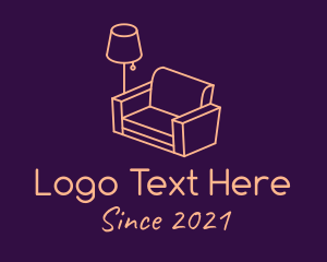 Furnishing - Minimalist Living Room Couch logo design