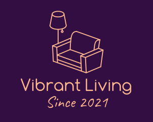 Minimalist Living Room Couch logo design