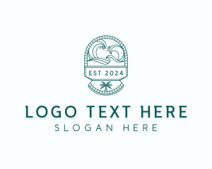 Surf - Coast Waves Surfing logo design