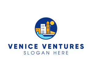 Venice - Moon Building City logo design