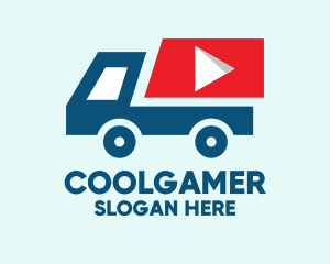 Streaming - Delivery Truck Player logo design