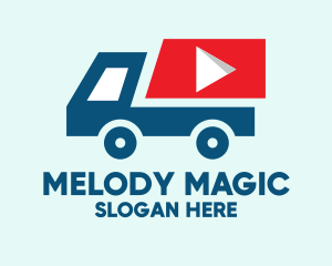 Stream - Delivery Truck Player logo design