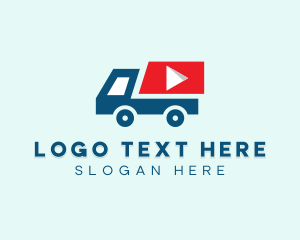 Delivery Truck Player logo design