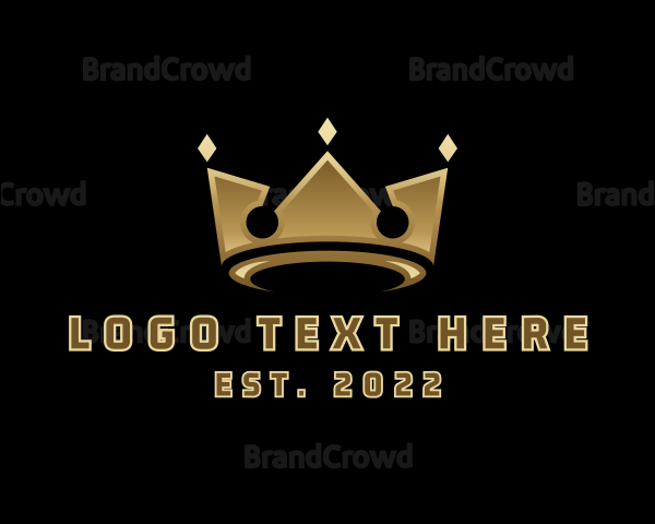 Gold Emperor Crown Logo