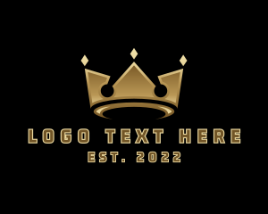 Pageant - Gold Emperor Crown logo design