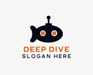 Tech Submarine Robot logo design