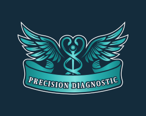 Diagnostic - Caduceus Health Hospital logo design