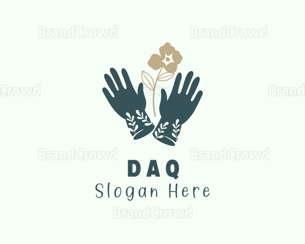 Flower Gardening Gloves Logo