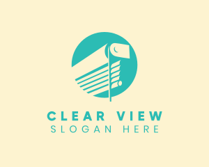 Window - Window Curtain Blinds logo design