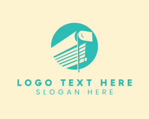 Window - Window Curtain Blinds logo design