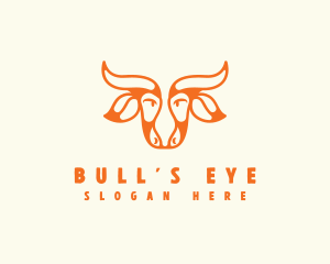 Bull Ranch Horn logo design