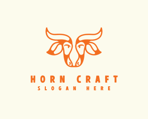 Horn - Bull Ranch Horn logo design