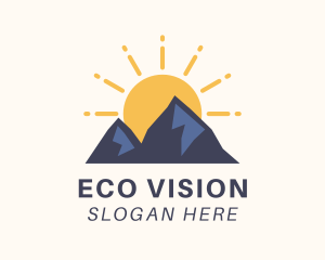 Sunrise Mountain Nature Hiking logo design