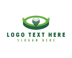 Visual - Golf Ball Sports logo design