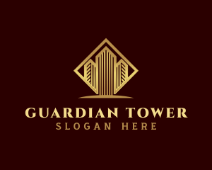 Premium Skyscraper Building  logo design