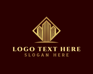 Hotel - Premium Skyscraper Building logo design