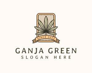 Marijuana Weed Leaf logo design